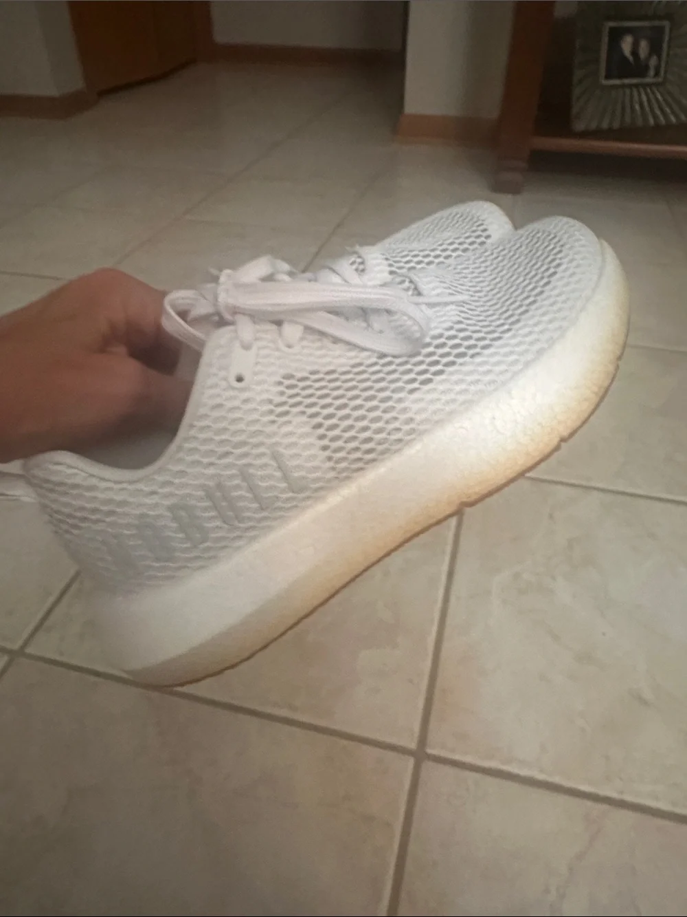 Women’s NOBULL Drive 2 Lightweight White Mesh Sneakers size 8